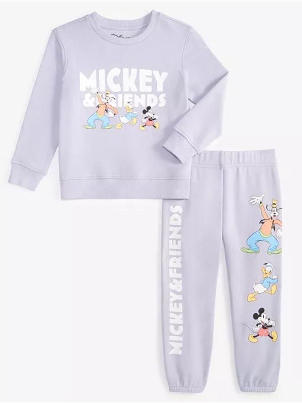 Disney Lavender Mickey & Friends Sweatshirt and Joggers Set
